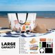 thumbnail image 5 of Fotbe Gnome Camping Bolsa de Viaje para Playa - Resistente al Agua, Bolsa Tote de Gran Capacidad y Ligera con 7 Bolsillos para Mujeres y Hombres, 5 of 7