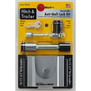 C.T Johnson TSK3-AS Trailer Coupler Lock  For 2 Inch/ 2-5/16 Inch Flat Lip Couplers; Arctic Silver; With 2 keys; Keyed Alike