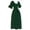 Green, variant on Renaissance Cottagecore Dress, Medieval Peasant Costume, Vintage Puff Sleeve Dress, Women Medieval Costume Viking Dress Renaissance Faire Dress Princess Dress Gothic Halloween Costumes, Black XL