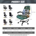 thumbnail image 6 of Renewold American Tribal Wolf Mountain Green Office Chair Cover Universal Computer Chair Slipcover High Back Computer Chair Cover for Boss Rotating Chairs Easy to Install Washable, S, 6 of 7