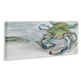 thumbnail image 2 of Stupell Industries Vivid Crab Beach Shoreline Nautical Landscape Scene Painting Gallery Wrapped Canvas Print Wall Art, Design by Stacy Gresell, 2 of 5