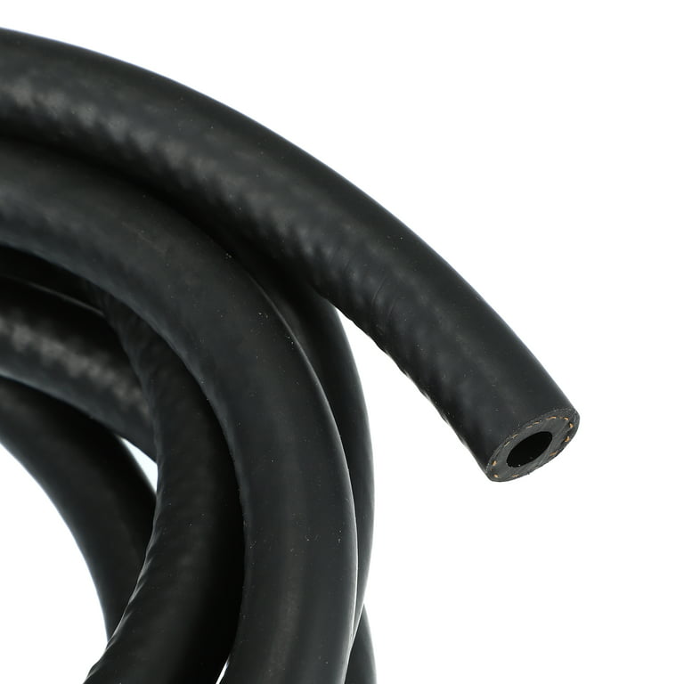 Unique Bargains Car 10ft Fuel Line 5/16 inch ID 9/16 inch OD Hose Push On Hose for Small Engines Nitrile Rubber Tubing, Size: 10', Black