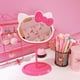 thumbnail image 4 of Gran venta de espejo de maquillaje KT Kawaii con cabeza de gato, espejo giratorio multifuncional de doble cara, espejo cosmético con lazo rosa, 4 of 4