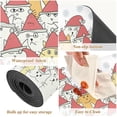 thumbnail image 5 of FREEAMG Long Trivet Heat Resistant Table Runner Funny Cartoon Cats Non Slip Table Protector Waterproof Easy to Clean Christmas Hats Hot Pads Pot Holders Durability Versatility, 5 of 7