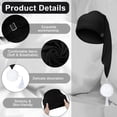 thumbnail image 5 of JIKNTTR Sleeping Nightcap For Men Women Adjustable Stocking Sleeping Cap Night Cap With Pom Ball For Daily Stylish Festive Claus Hats, 5 of 5