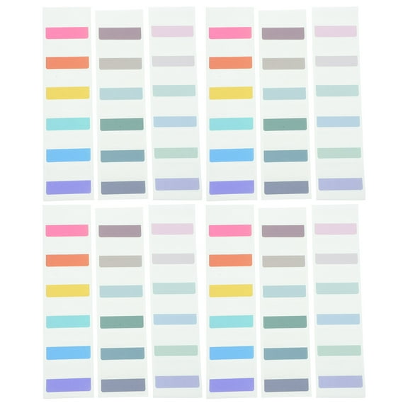 Toyandona 180Pcs Assorted Color Transparent Book Tabs for Notebook Annotation and Reading Markers