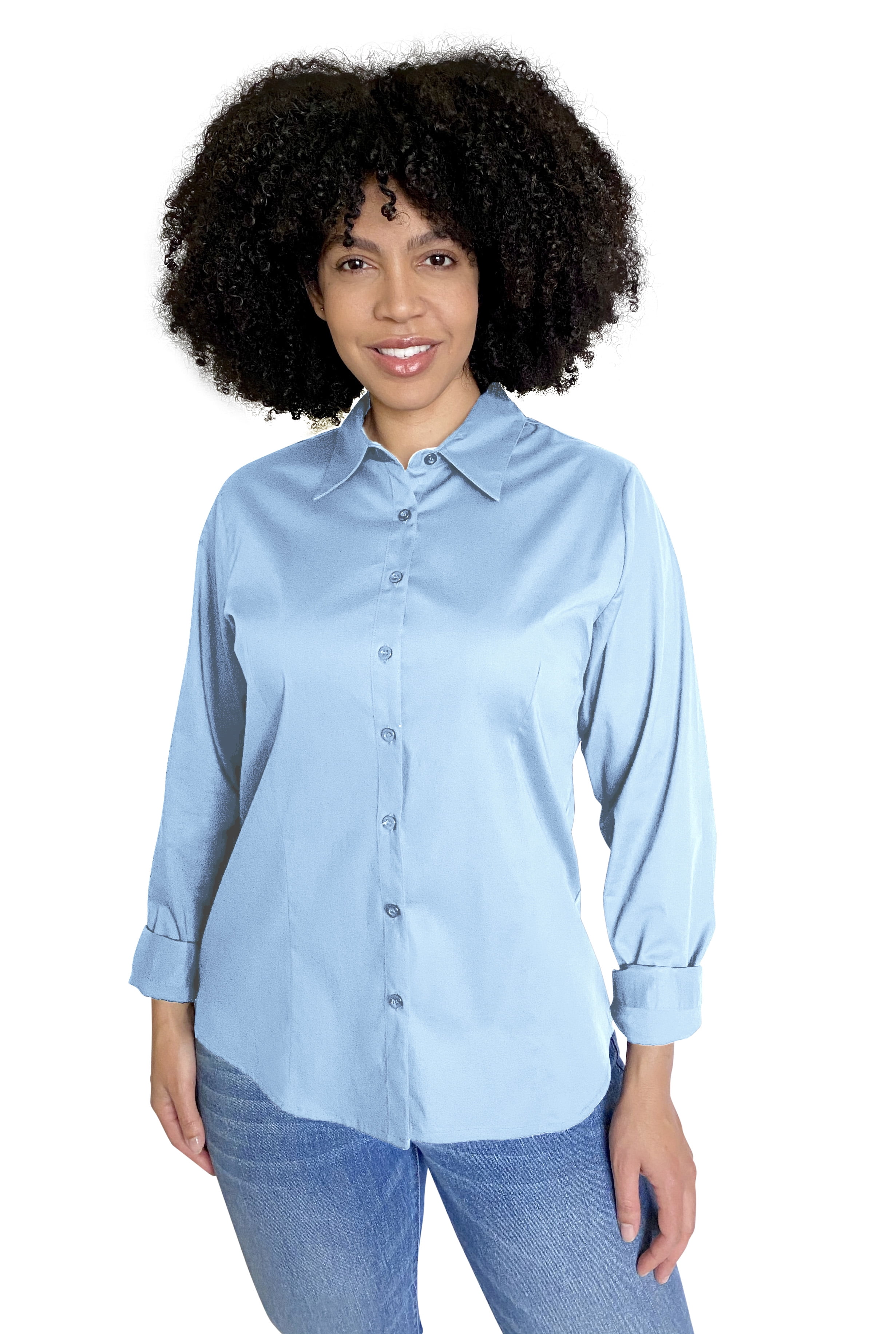Pier 17 Pier 17 Women's Plus Size Button Down Shirts Professional