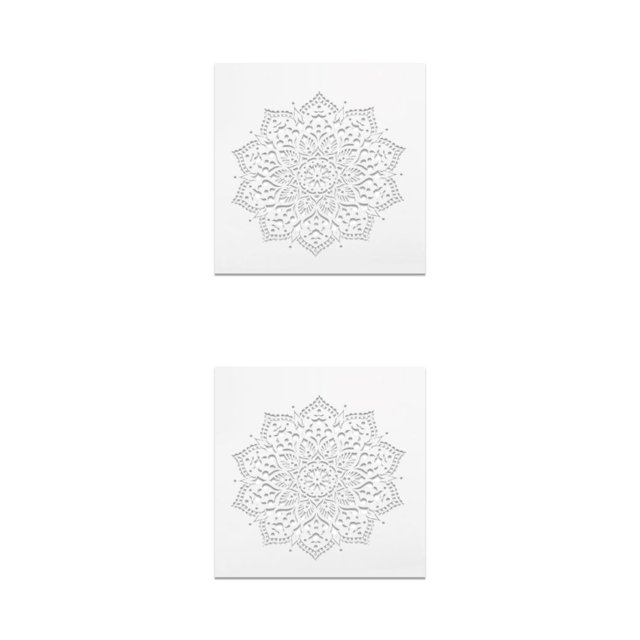 Riwesomey Fácil pintura DIY con plantillas-ahorra tiempo y problemas A3 póster impreso carteles estampados Mandala Metal incluyendo 1-50*50cm 1-50*50cm 2Conjunto