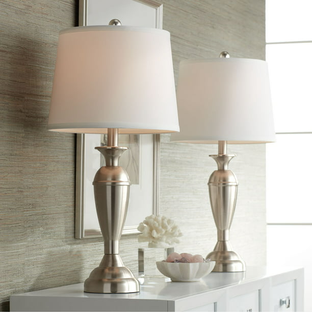 Regency Hill Modern Table Lamps Set Of, Contemporary Table Lamps For Living Room