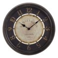 thumbnail image 2 of Monarch Specialties I 9082 - Clocks, 16" Round, Wall Clock, Antique Brown, Transitional, 2 of 4