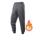 thumbnail image 3 of Men's Home Soft Pajama Pants Drawstring with Pockets - Flannel Plaid Print Casual Sports Pants for Winter Lounging and Christmas Holidays,Black,3XL, 3 of 9