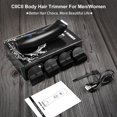 thumbnail image 7 of CIICII Body Hair Trimmer for Men, Mens Body Groomer, Electric Pubic/Balls/Groin/Beard Trimmer for Men (7Pcs Rechargeable, SkinSafe Ceramic Blade Heads, LCD Display, Waterproof Cordless Clippers, 7 of 7