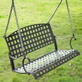 thumbnail image 2 of International Caravan 3557 Santa Fe Iron Nailhead Hanging Swing, 2 of 2