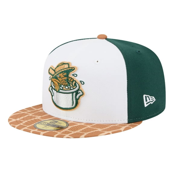 Men's-New Era  White Charleston RiverDogs Theme Nights 59FIFTY Fitted Hat