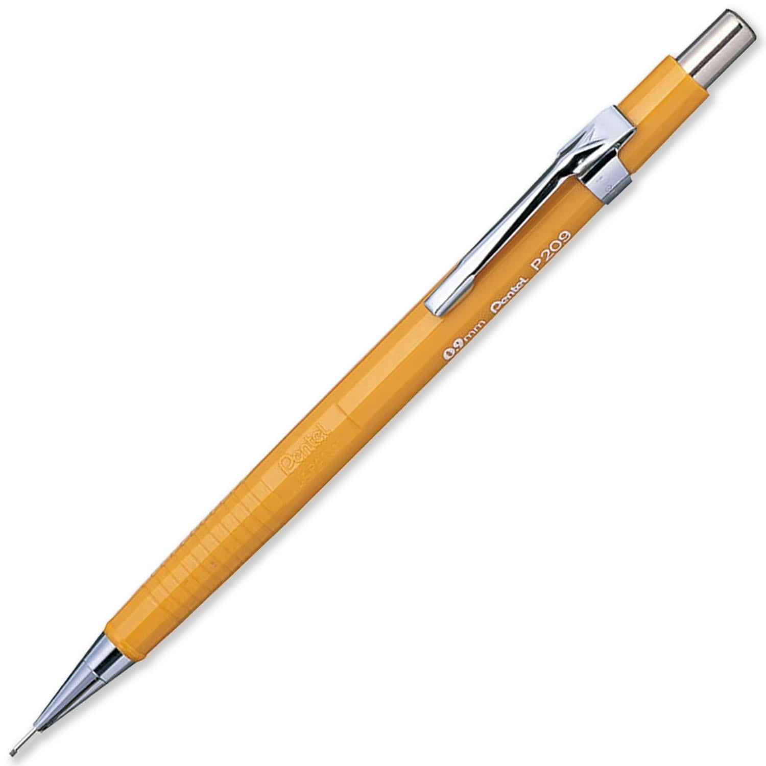 Pentel P209 Automatic Mechanical Pencils - HB Lead - With Refills - Pack of 6 in Pillow Packaging