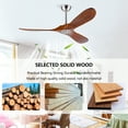 thumbnail image 6 of imerelez Hot sales 52 Inch Ceiling Fans Without Lights, Solid Wood Ceiling Fan with Remote Control and DC Motor, Indoor Ceiling Fans for Patios, Bedroom, 6 of 8