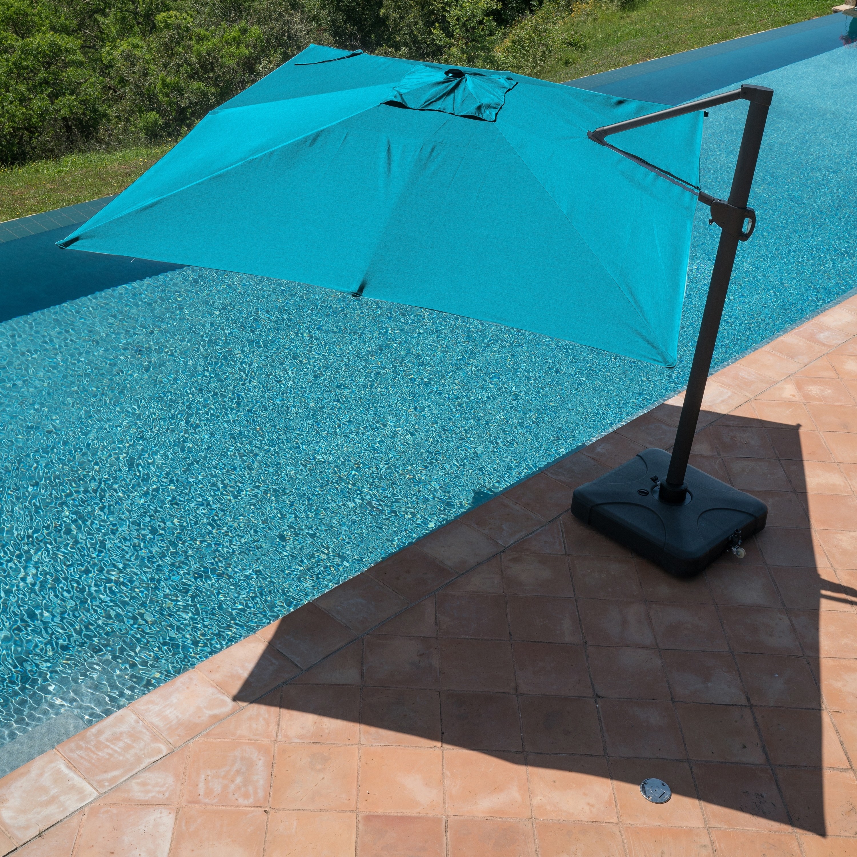 Havenside Home Wevok 13 X 10 Ft Outdoor Sunbrella Aluminum Canopy Umbrella With Base Walmart Com Walmart Com