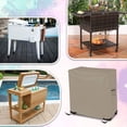 thumbnail image 6 of Cooler Cover 12 Oz Waterproof - Rolling Cart Cover 100% Weather Resistant with Air Pockets & Drawstrap for Snug Fit (32" H x 36" W x 20" D, Beige), 6 of 7