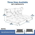 thumbnail image 3 of YLLN 60*40 Inch Porch Swing Cushions, Patio Furniture Cushions With 4" Thicken Backrest, Bench Cushions For Outdoor Furniture, Anti-Fading Waterproof Patio Cushions, 3 of 8