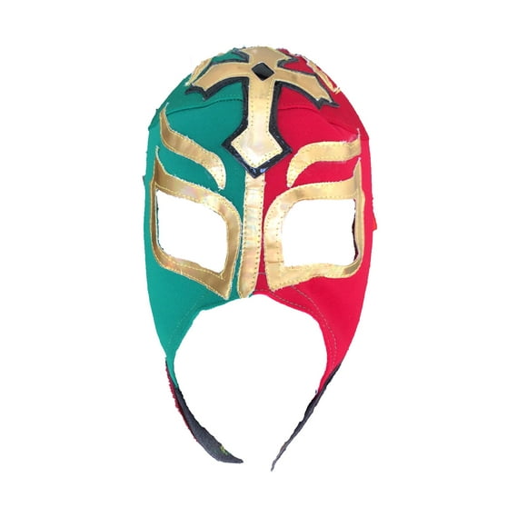 Mascara de Lucha Libre Deportes Martinez Rey Tricolor Dorado