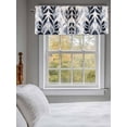 thumbnail image 3 of Vintage Navy Blue Botanical Curtain Valances for Windows, Tropical Leaves Modernism Kitchen Valance Window Treatment, Light Filtering Block Curtains for Bathroom/Bedroom/Living Room 54'' x 18'', 3 of 9