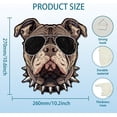 thumbnail image 3 of Sunglasses Dog Metal Tin Sign French Bulldog Vintage Tin Sign Retro Dog Plaque Poster Metal Wall Decor for Bar Living Room Cafeteria Bathroom Dining Hall Kitchen Restaurant ColorfulDIY, 3 of 8