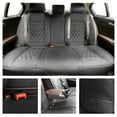 thumbnail image 6 of Elantrip Black Luxury Diamond Design Leather Car Seat Cover, Waterproof and Non-slip, for SUV, Truck, Car Cover, 6 of 7
