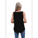 thumbnail image 3 of Camisetas Sin Mangas Holgadas para Mujer, Color Negro, Talla S, 3 of 10