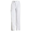 Cherokee Luxe Men Medical Scrubs Pant Fly Front Drawstring 1022, M, White