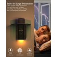thumbnail image 3 of Extensor de enchufe de pared Mifaso con puertos USB para luz nocturna de estante, 3 of 5
