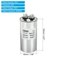 thumbnail image 2 of Uxcell CBB65 30uF Run Capacitor,30mfd 1Pcs AC 450V Aluminum Case with 2 Terminal, 2 of 5