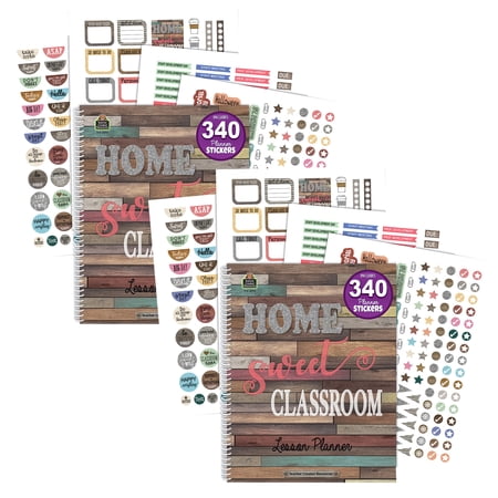 Teacher Created Resources Home Sweet Classroom Lesson Planner Pack of 2