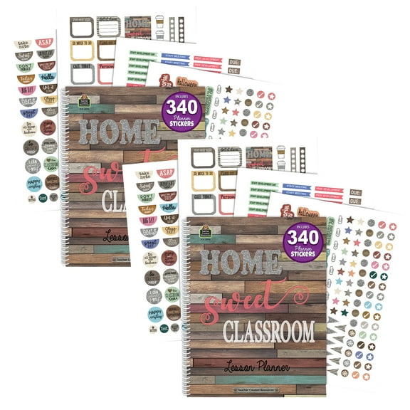 Teacher Created Resources Home Sweet Classroom Lesson Planner, Pack of 2