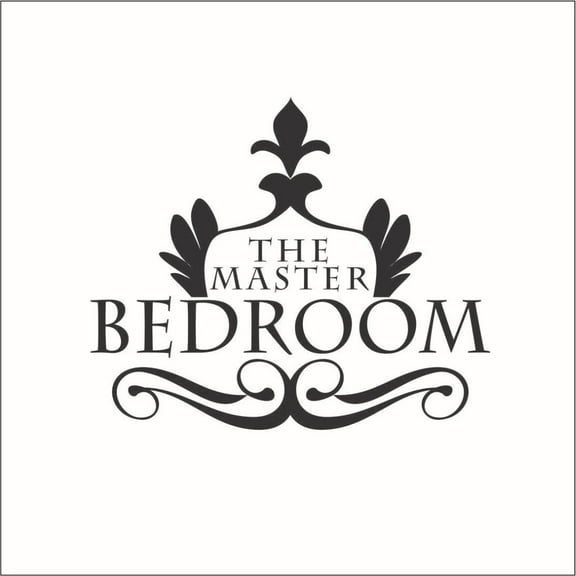 The Master Bedroom Vinyl Sticker - Large