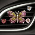 thumbnail image 1 of Lunfar Bling Butterfly Car Clip Decor Interior，Cute Car Vent Clips Dashboard Decorations, Car Accessories Air Aromatherapy Vent Clip,Car Air Freshener Vent Clips, Rhinestone Car Accessories for Girls, 1 of 5