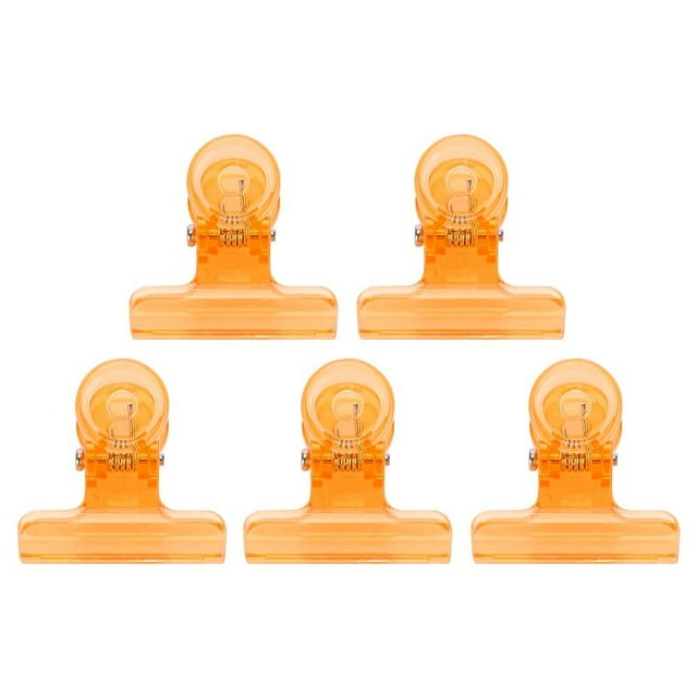 5pcs C Curve Nail Extension Clips Multifuncional Plástico Nail Art Accesorios Naranja
