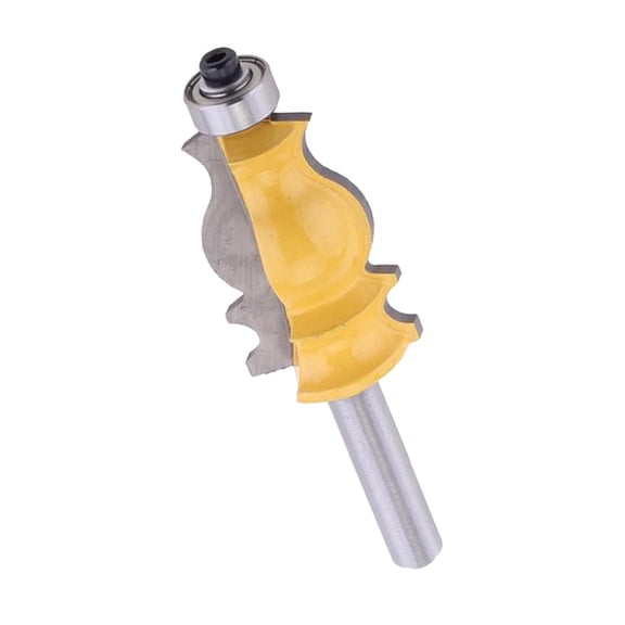 Tnarru Architectural Molding Router Bit Mitered Trimming Milling Door Cutter Tool Carpenter Woodworking Router Bit, 5/16inch Shank