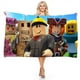 thumbnail image 4 of Roblox-Toalla de baño de dibujos animados para niños, albornoz de playa, Toalla de baño Roblox de secado rápido, sin arena, regalo creativo, 4 of 4