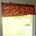 thumbnail image 3 of Cotton Window Valance Fruits Print 58 Inch Wide Allover Apples Beige, 3 of 5