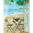 thumbnail image 2 of Tava Studios 26x32 White Modern Wood Framed Museum Art Print Titled - Veranda Vista I, 2 of 4