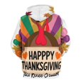thumbnail image 3 of Autumn Happy Thanksgiving Turkey Men's Women New Sweatshirt Hoodie Men's Plus Size Sweatshirt Hooded Sweatshirt 3d Printed Street Men's Cloth, 3 of 6