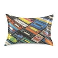 thumbnail image 7 of Yayeee Pillowcase Standard Size Set of 2 Satin Wrinkle Resistant Pillow Case, Retro Game Cassette Pattern, 7 of 7
