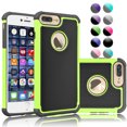 thumbnail image 1 of iPhone 7 Plus Case,[Purple/Black], 2-Piece Shockproof Rugged Rubber Anti-Slip Plastic Hard Case Cover For iPhone 7 Plus 5.5 Inch, 1 of 4