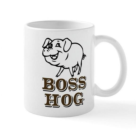 CafePress - Boss Hog Mug - 11 oz Ceramic Mug - Novelty Coffee Tea Cup
