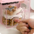 thumbnail image 3 of Caja de Almacenamiento de Escritorio Transparente, Portabolígrafos con Diseño de Casa Pequeña, Organizador de Cosméticos con Cajón para Estudiantes y Uso Doméstico., 3 of 5