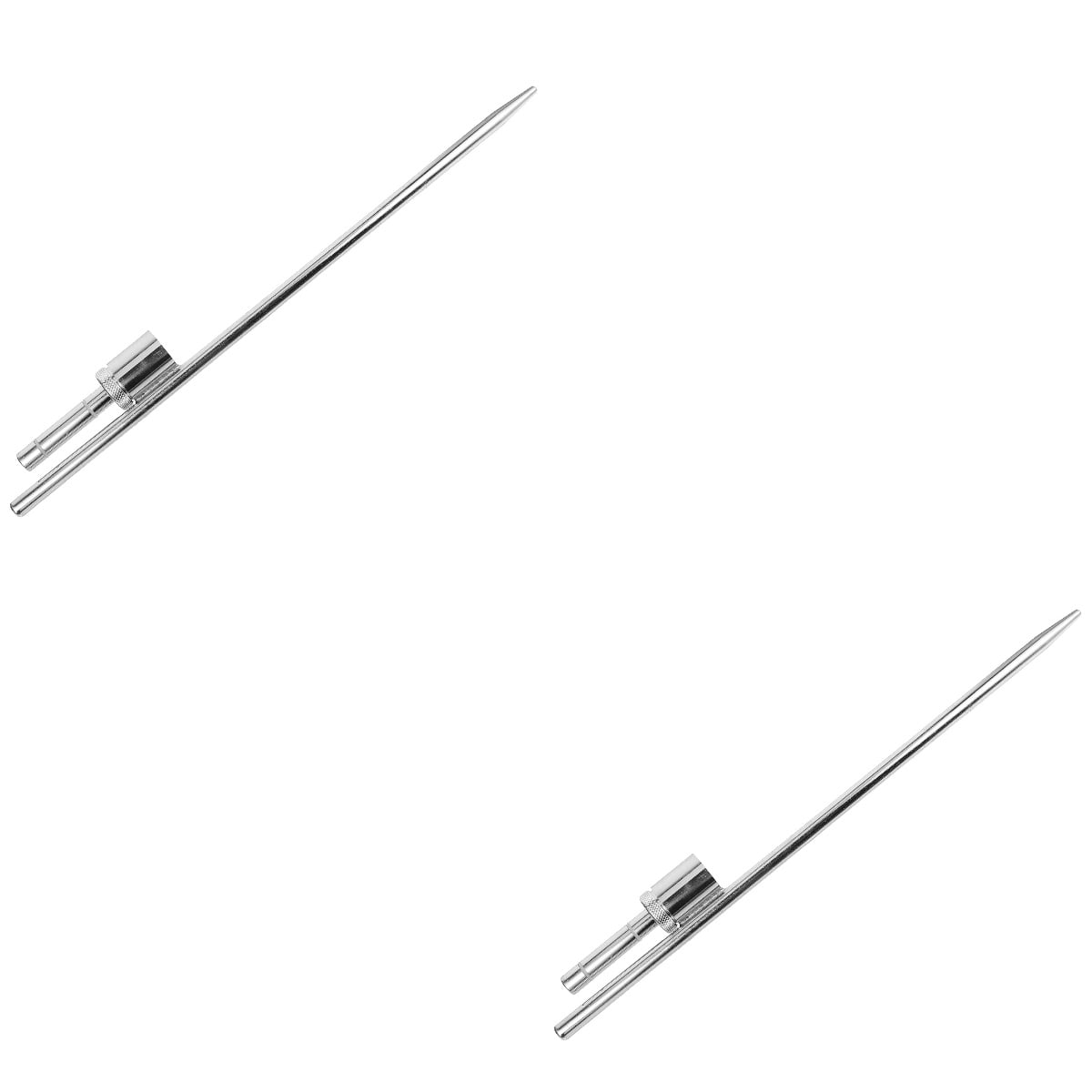 HOMEMAXS 2pcs Inserting Flag Base Sign Flag Stand Beach Flags Pole Base Metal Flagpole Beach Flags Base