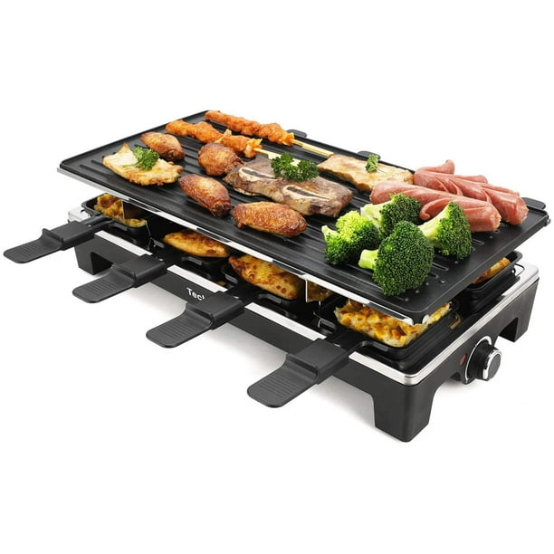 Techwood Raclette Grill Raclette Party Grill Electric BBQ Grill Indoor