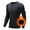 Black, variant on Men's Autumn and Winter Fashion Leisure Training Tight Fitness Long Sleeve Tops Fishnet Shirt Spandex T Shirts Turtle Neck Top for Men Pack of T Shirts Fitted T Shirts Pack of Mens T Shirts