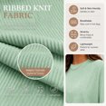 thumbnail image 2 of Carlikeit Casual Summer Matching Set for Women, Ribbed Short Sleeve Top and Shorts Outfit with Pockets, Loose Fit Cruise and Vacation Lounge Set, 2 of 6