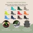 thumbnail image 5 of WestinTrends Malibu 3-Piece Outdoor Chaise Lounge Set with Side Table, All-Weather Poly Lumber, 5-Position Backrest, Lawn Pool Patio Furniture, Gray, 5 of 14
